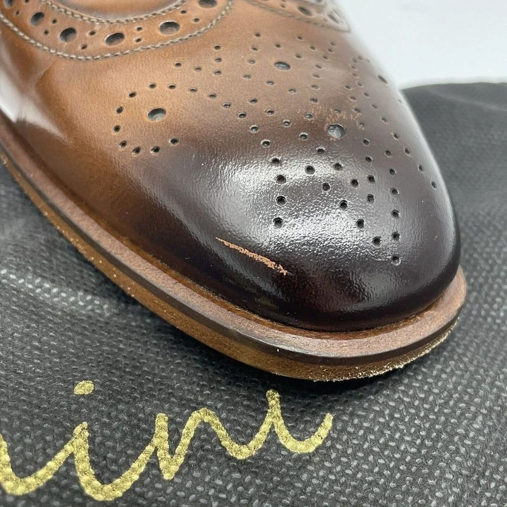 Giovacchini Sammy‎ Wingtip Oxford Derby Men's Size 8.5 Dress Shoes